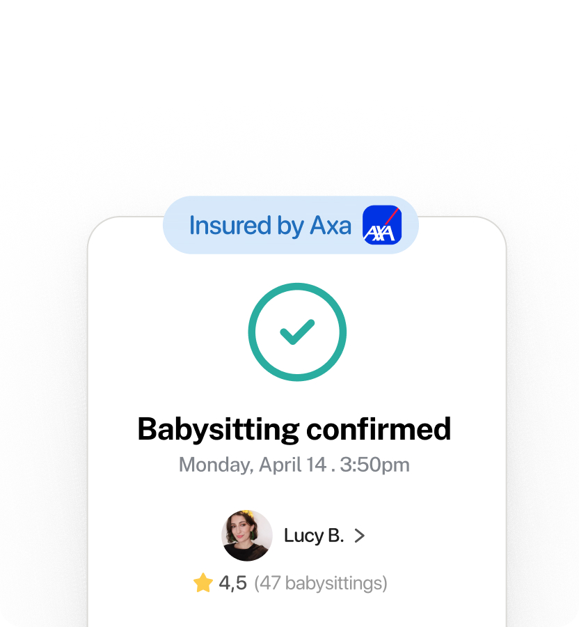 In-app chat with Babysittor support