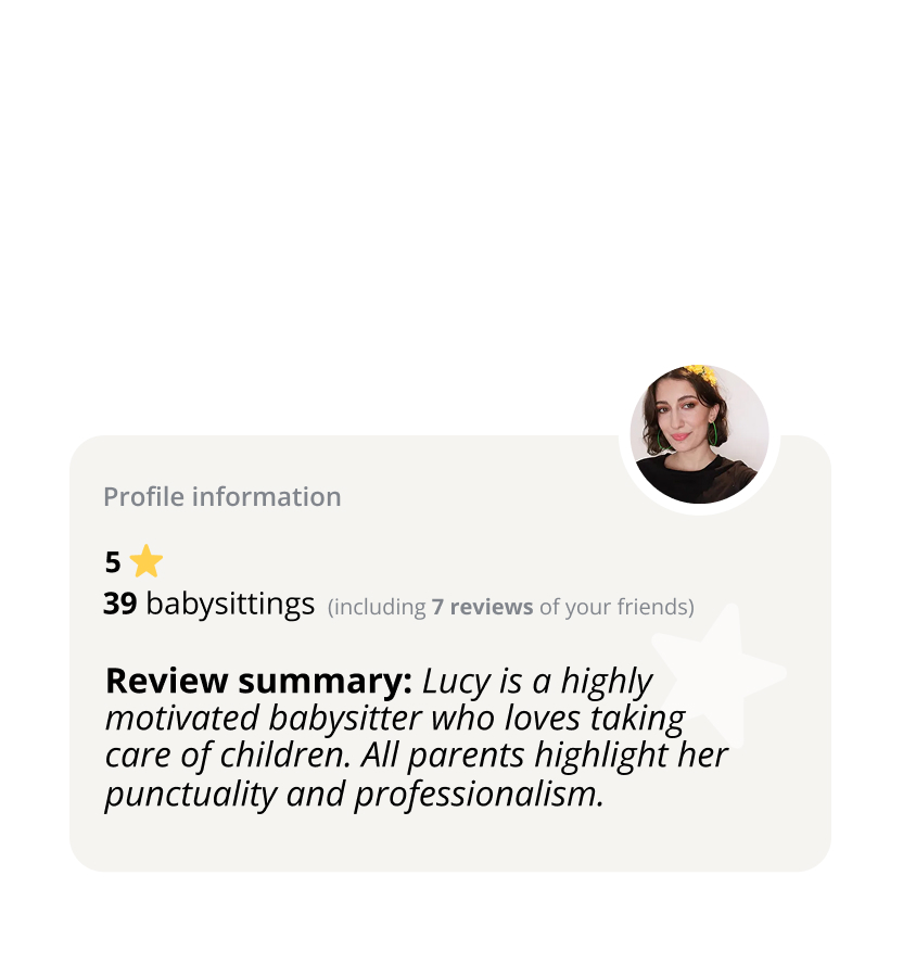 Babysitting confirmed, insured by AXA
